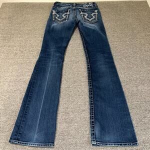 Y2K Big Star Casey K Low Rise Bootcut Jeans Women 26L Blue Denim Medium Wash